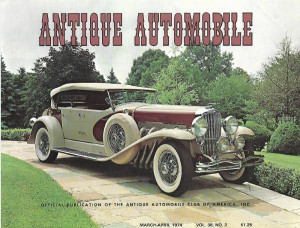 ANTIQUE AUTOMOBILE 1974 MAR - HUDSON'S '32 CONV, '34 SJ DUSENBERG LAGRANDE